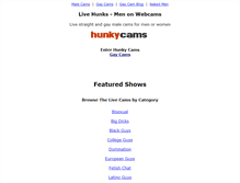 Tablet Screenshot of hunkycams.com